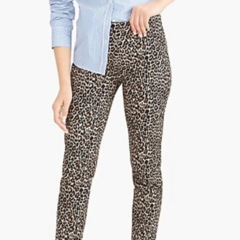 J. Crew Winnie Pant in Animal Print Sz 8